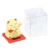 2inch Solar Lucky Fortune Cat, Solar Powered Lucky Cat Waving Arm with Clear Box, Prosperous Life Elegant, Lucky Cat Cute Decoration for Home Office Car Stores Dash Board Decor view 4