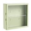 F&Y Wall Mounted Showcase Blind Box Figures Display Case Handicraft Storage Display Rack Dust Proof Doll Toy Storage Box (Avocado Green) view 1