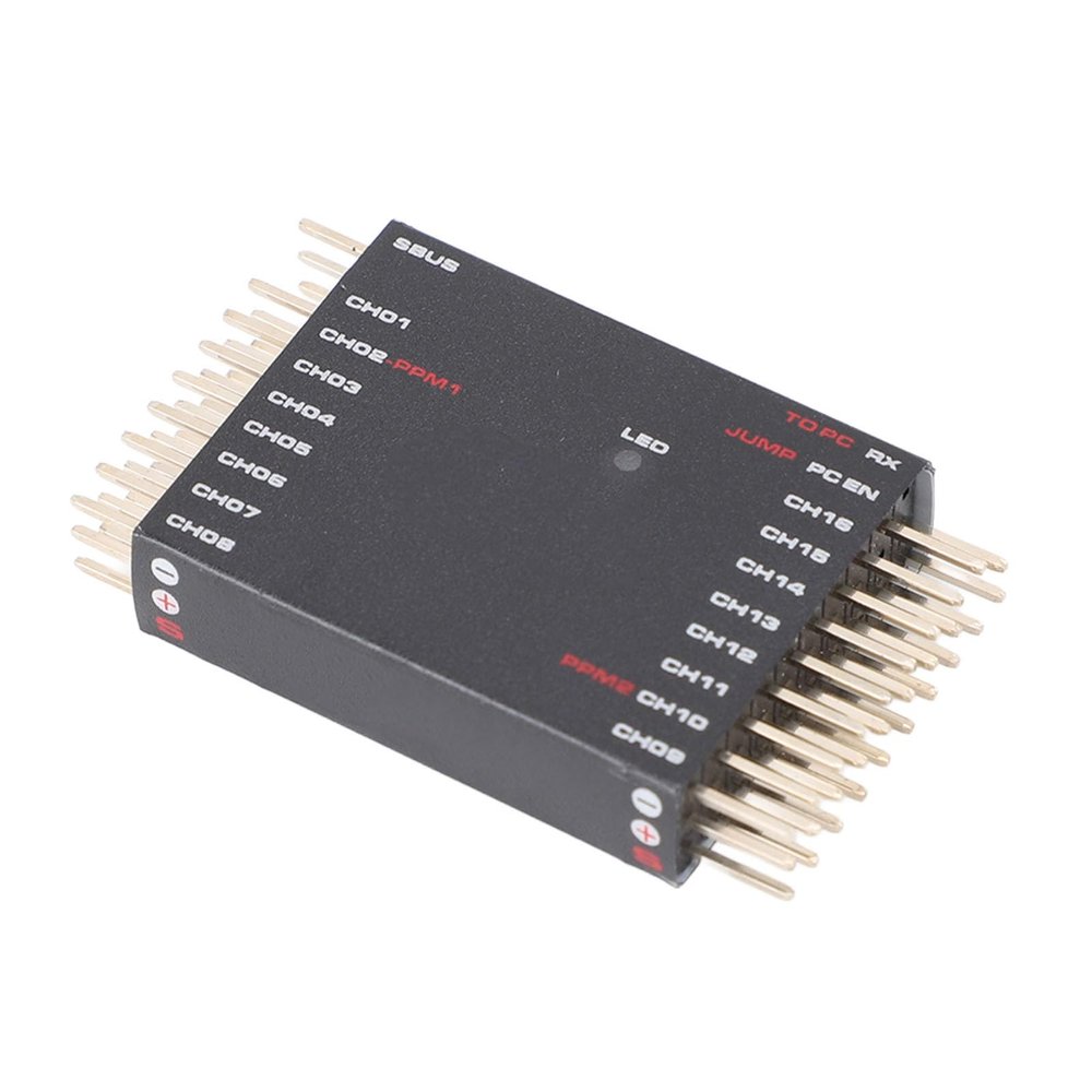 16 Channel PWM Converter Receiver Transverter for Futaba, Frsky, with SBUS to PWM PPM Decoder, Support Computer Side Settings