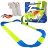 Car Race Track Set with 2 High-Speed Micro EV Racers, Dual Racing Game Lap, Toy Gift for Kids, Boys, Girls, Ages 6+ view 1