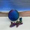 3D Printed Baby Dragon with Dragon Egg, Articulated Baby Dragon, Articulated Clover, Crystal, Easter, Gemstone, Orchid, Rose, Woodland Baby Dragon, Fidget ADHD Toy BD001 (Easter, Red Green Blue) view 2