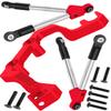 hopsupRC 7075 Aluminum C Hub Front Tie Rods with Stabilizer Upgrade Parts for 1/10 Slash 4X4 4WD LCG.Red view 1