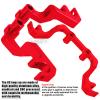 hopsupRC 7075 Aluminum C Hub Front Tie Rods with Stabilizer Upgrade Parts for 1/10 Slash 4X4 4WD LCG.Red view 4