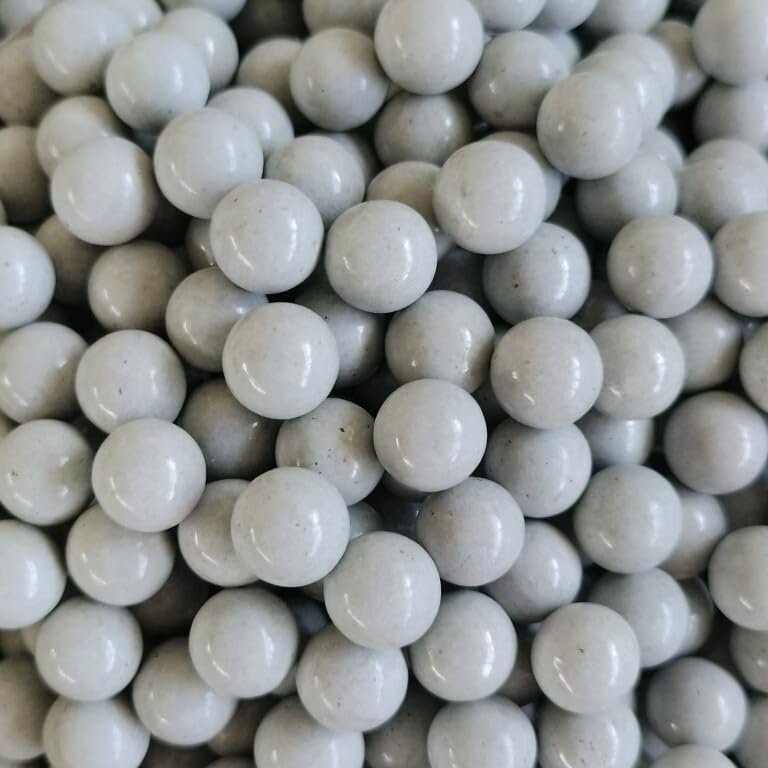 Z QINGZHENG Outdoor Catapult Marble Ceramic Ball, Environmentally Friendly and Biodegradable Clay Ball(White 1200pcs)