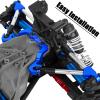 hopsupRC 7075 Aluminum C Hub Front Tie Rods with Stabilizer Upgrade Parts for 1/10 Slash 4X4 4WD LCG.Navy Blue view 3