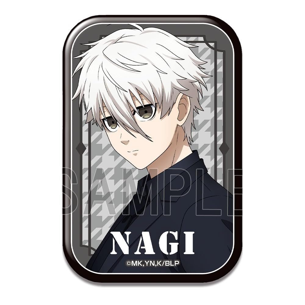 Blue Rock Rectangle Can Badge Nagi Seijiro G BRAN-B001-m14