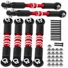 hopsupRC RC Aluminum Adjustable Turnbuckles Camber Links Toe Link Upgrades Part for 1/10 Senton/Granite/Vorteks 3S BLX(Mega 550).Alloy Adjustable Turnbuckles Hops Up.Red(6PCS) view 1