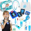 IVENRXIU Kids Doctors Play Set, 15 Pcs Doctor Kit for Toddlers 3-5, Doctor Set with Real Stethoscope, Pretend Play Toys for Kids Boys and Girls, Halloween Christmas Birthday Gifts view 1