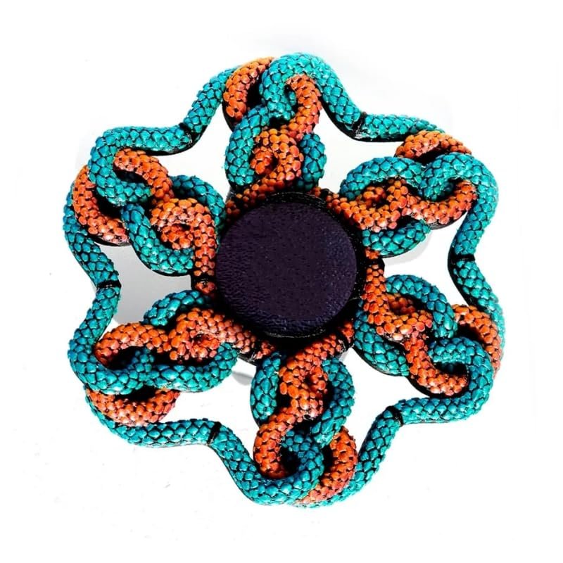 Fingertip Spinning gyro, Coiled Snake gyro Toys, Decompression Spinning gyro, Relieve Pressure to Improve Concentration Fingertip Gyro. (C)