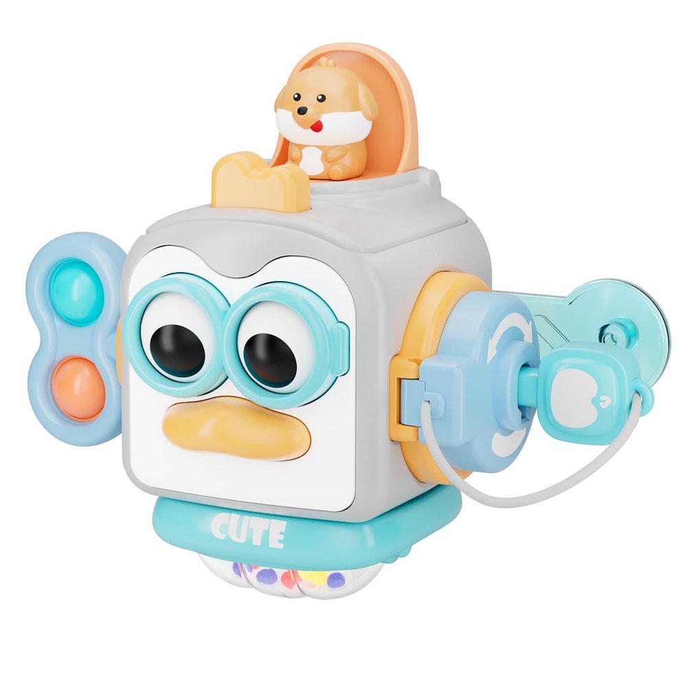 OSIMILY Busy Cube Montessori Toys for 1 Year Old,Sensory Toys for Toddlers 1-3,Fine Motor Skills Educational Toys,Birthday Gift for Kids Aged 6, 9, 10, 12, 18 Months