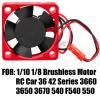 hopsupRC Heatsink High Speed Motor Cooling Fan 28000RPM,30MM Heat Sink with 4.8-8.4V Cooling Fan Upgrades Part for 1/10 1/8 Brushless Motor RC Car 36 42 Series 3660 3650 3670 540 F540 550.Red view 2