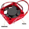 hopsupRC Heatsink High Speed Motor Cooling Fan 28000RPM,30MM Heat Sink with 4.8-8.4V Cooling Fan Upgrades Part for 1/10 1/8 Brushless Motor RC Car 36 42 Series 3660 3650 3670 540 F540 550.Red view 4