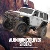 RACENT 1/24 RC Crawler 4WD Off Road All Terrain RC Monster Truck Rock Climbing with led Light Waterproof Hobby Grade Toys with 4 Batteries for Adults (White) view 3