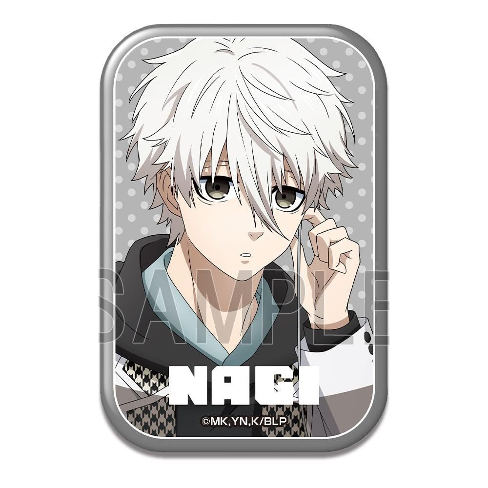 Blue Rock Rectangle Can Badge Nagi Seijiro C BRAN-B001-m04