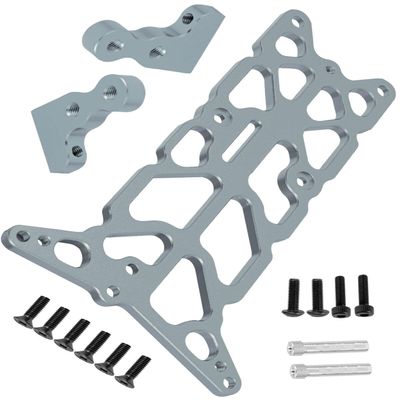 hopsupRC RC Aluminium Alloy Upper Chassis Upgrades Part for 1/10 Rustler/Bandit (VXL) 2WD.#3729.Titanium