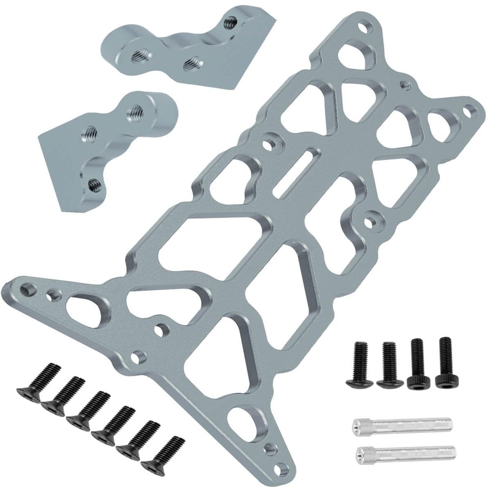 hopsupRC RC Aluminium Alloy Upper Chassis Upgrades Part for 1/10 Rustler/Bandit (VXL) 2WD.#3729.Titanium
