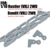 hopsupRC RC Aluminium Alloy Upper Chassis Upgrades Part for 1/10 Rustler/Bandit (VXL) 2WD.#3729.Titanium view 2