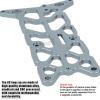 hopsupRC RC Aluminium Alloy Upper Chassis Upgrades Part for 1/10 Rustler/Bandit (VXL) 2WD.#3729.Titanium view 3