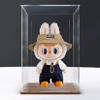 Acrylic Display Box for Doll Model, Transparent Dustproof Display Box, Compatible with Doll Model Construction kit (Model Not Included) (Walnut Color) view 1