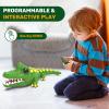 [2025 NEW] Remote Control Crocodile Robot Car | Rechargeable 2.4GHz RC Alligator Toy with Realistic Biting & Roaring Sounds, 3-in-1 Prank Game & Interactive Play, Fun Gift for Boys & Girls Ages 310 view 2