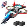 BEZGAR Brushless RC Plane with Camera | 2.4GHZ Remote Control Airplane, 6-axis Gyro Drones for Kids, RC Helicopter, 360Flip Jet Fighter for Beginners with LED Navigation Lights and Two Batteries view 1