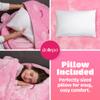 Sleepover Bundle: Unicorn & Space Glow Sleeping Bags with Pillows view 4