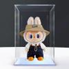 Acrylic Display Box for Doll Model, Transparent Dustproof Display Box, Compatible with Doll Model Construction kit (Model Not Included) (White Base) view 1