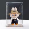 Acrylic Display Box for Doll Model, Transparent Dustproof Display Box, Compatible with Doll Model Construction kit (Model Not Included) (Golden Oak Color) view 1