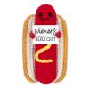 A AIFAMY Funny Positive Coffee, Emotional Crochet Doll, Cute Crochet Potato Partner Toy with Positive Card Cheer Up Funny Gag Gifts for Best Friend Birthday Women Teacher FallHotdog view 1