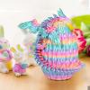 Mydhall 3D Printed Flying Dragon Egg with Articulated Dragon Inside  Toys&Gifts for Kids,Home Decor,Creative Ornaments,Birthday,Easter (Rainbow, Large) view 3