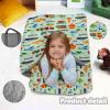 Personalized Nap Mats for Preschool, Custom Name Toddler Sleep Mats for Kids Daycare Kindergarten Car Series Portable Sleeping Bag with Pillow and Blanket for Boys Girls Easy Roll Up Plane view 3