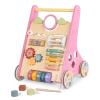 Baby Walker with Wheels, Wooden Push Walker Toys for Babies 10-12 Months, Baby Girl Walking Activity Toys for 1 Year Old view 1