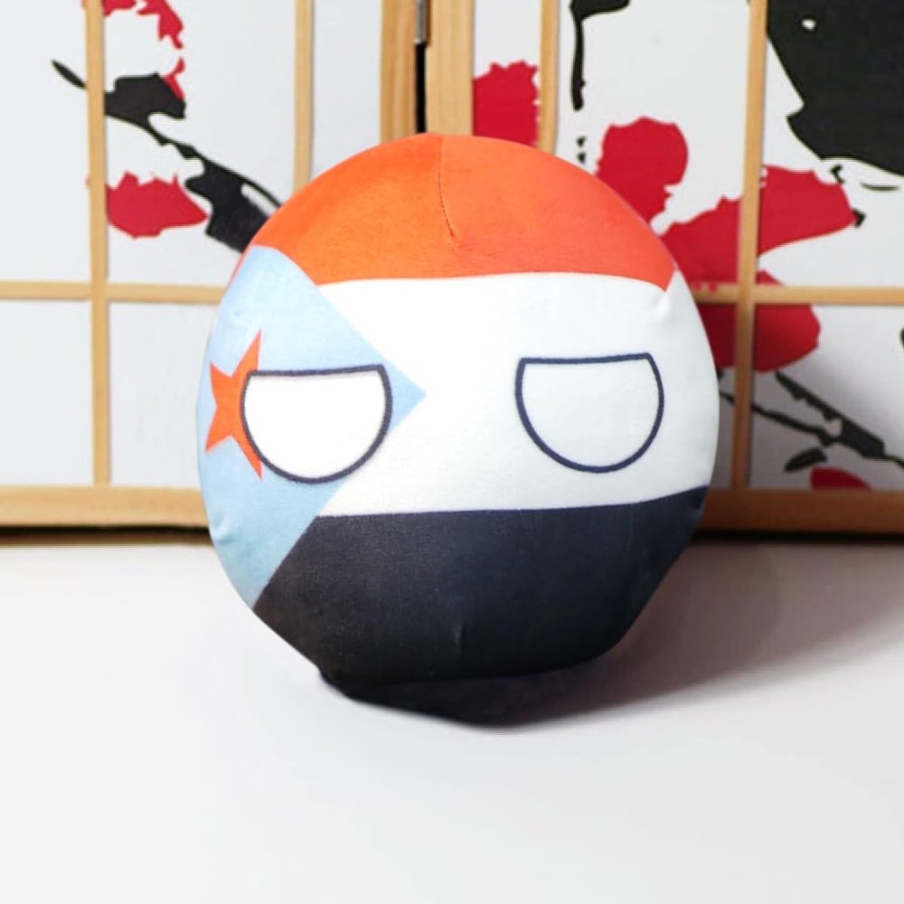 GANGKJDS 7.9inch 3.9inch Polish Ball, Country Ball, Guyana, Honduras, Morocco, Saudi Arabia, Tunisia, Country Ball, Country Ball, Multiple National Flag Decorations(Yemen,20cm)