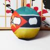 GANGKJDS 7.9inch 3.9inch Polish Ball, Country Ball, Guyana, Honduras, Morocco, Saudi Arabia, Tunisia, Country Ball, Country Ball, Multiple National Flag Decorations(RE,20cm) view 1