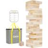 GOROCK Jumbo Tumble Tower,60pcs Large Classic Giant Indoor Outdoor Game for Kids and Family,Stack Over 5Ft Wooden Blocks Party Game at Backyard Lawn with Friends On Holiday view 1