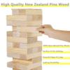 GOROCK Jumbo Tumble Tower,60pcs Large Classic Giant Indoor Outdoor Game for Kids and Family,Stack Over 5Ft Wooden Blocks Party Game at Backyard Lawn with Friends On Holiday view 3