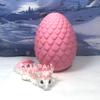 3D Printed Articulated Baby Dragon, 6" Pink and White Cherry Blossom Baby Dragon, Fidget ADHD Toy Executive Desk Decor BD004-PE view 1