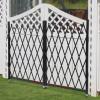 LOHISHILO Double Folding Security Gate, 5' H x 10' W Folding Door Gate, Iron Accordion Security Gate, Flexible Expanding Security Gate, 360 Rolling Barricade Gate, Scissor Gate or Door with Padlock view 1