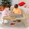HALLYBEE Puzzle Table 1500 Pieces Wooden Puzzle Board with Legs, 34.3x 26.5 Jigsaw Board with 4 Drawers and Cover, Foldable Leg Jigsaw Table for Adults Natural view 2