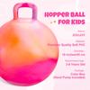 ZOOJOY Hopper Ball for Kids, 18In Bouncy Ball with Handle, Orange Clouds Girls Toys for Indoor Outdoor Active Play, Best Inflatable Balance Hopping Toys for Girls Boys Gifts 3 4 5 6 7 8 9 Yr Old view 2