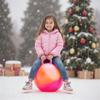 ZOOJOY Hopper Ball for Kids, 18In Bouncy Ball with Handle, Orange Clouds Girls Toys for Indoor Outdoor Active Play, Best Inflatable Balance Hopping Toys for Girls Boys Gifts 3 4 5 6 7 8 9 Yr Old view 3