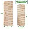 Olsa Jumbo Tumble Tower Outdoor Games 60pcs Large Blocks Stacking Lawn Yard Game for Kids Adults Family Stack to Over 5FT Giant Family Party Games for Holiday view 3