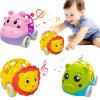 Baby Rattles Toy Car for Toddler Aged 1-3, 5.7in x4.33in Soft Rubber Montessori Sensory Toy for 0-6-12 Months Baby Gifts, Easter Basket Stuffers for Toddler, 1st Birthday Gifts for 1-2 Years Old Boys view 1