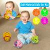 Baby Rattles Toy Car for Toddler Aged 1-3, 5.7in x4.33in Soft Rubber Montessori Sensory Toy for 0-6-12 Months Baby Gifts, Easter Basket Stuffers for Toddler, 1st Birthday Gifts for 1-2 Years Old Boys view 2