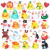 24 Pcs Valentine Rubber Ducks Bulk - 24 Unique Surprise Designs - Perfect for Valentines Day Party Favors, Gift Exchange & Romantic Decor - Ideal for Couples, Lovers & Adults view 1