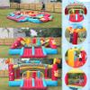 AKEYDIY Inflatable Obstacle Course Bounce House for Kids, 13.12FT x 11.16FT Racing Party Bouncy House for Kids 3-12 w/Large Jumping Area, Basketball Hoop & Racing Slide, Target Toss Game, 550W Blower view 3