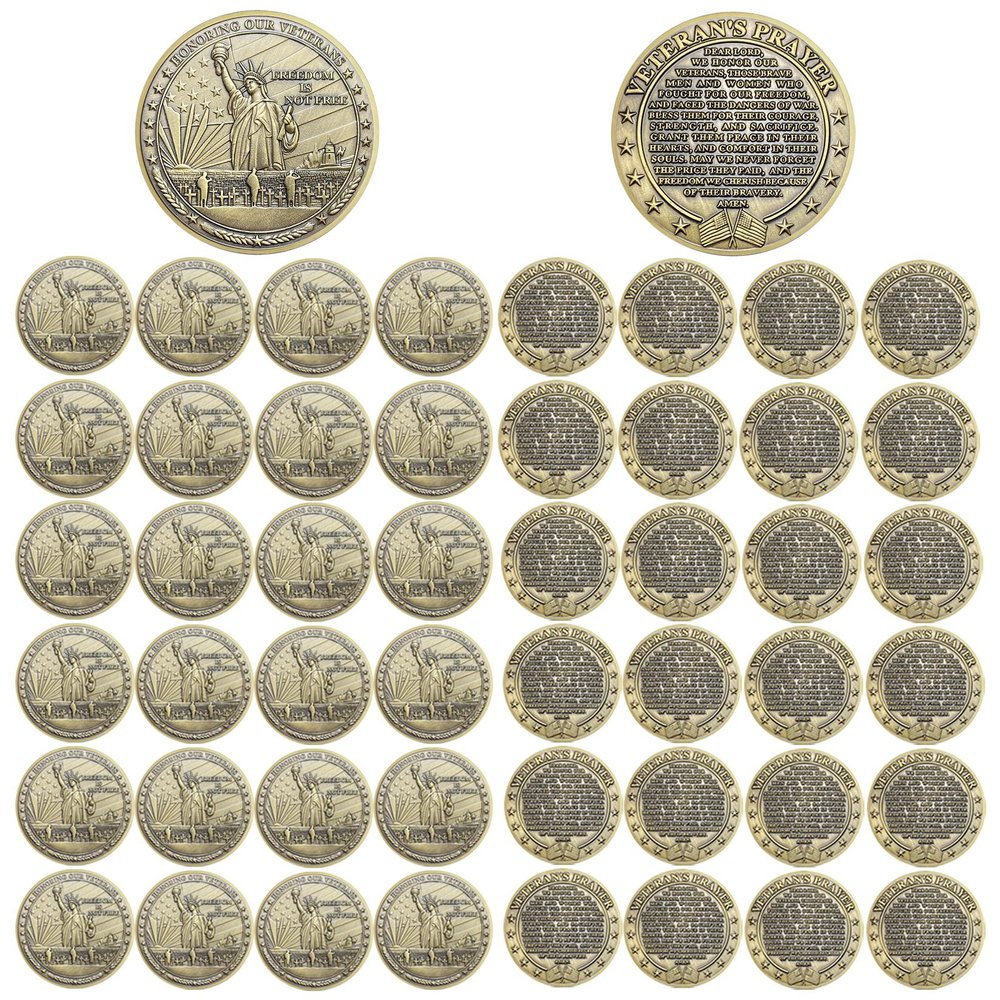100 PCS AtSKnSK Thank You for Your Service for Veterans Appreciation Veteran's Day Gifts Bulk (Statue of Liberty, Piece, 100)