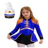 Lorilida Girls Circus Drummer Magician Costume Kids Ring Master Jumpsuit Uniform Halloween Outfit Royal Blue B 8 Years view 3
