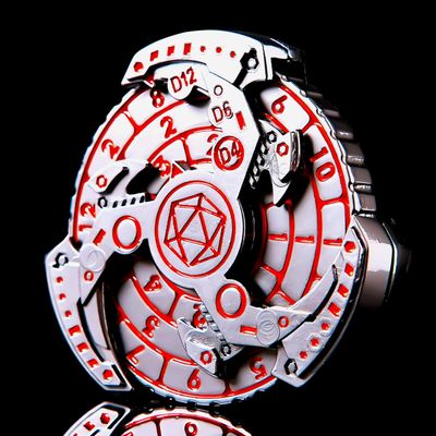 7-in-1 DND Dice Set, Rotate Metal Rotate Dungeons and Dragons DND Compass Dice, Cool RPG Role Playing Table Game DiceSliver Black