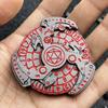 7-in-1 DND Dice Set, Rotate Metal Rotate Dungeons and Dragons DND Compass Dice, Cool RPG Role Playing Table Game DiceSliver Black view 3